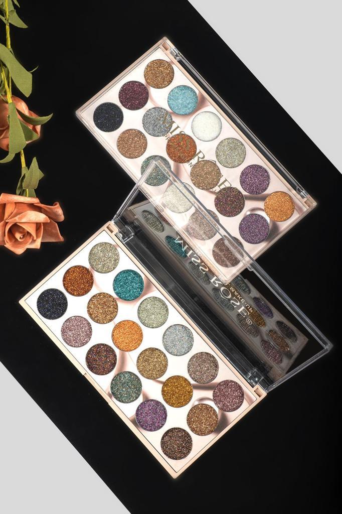Miss Rose 18 Color Mini Glitter Eye palette