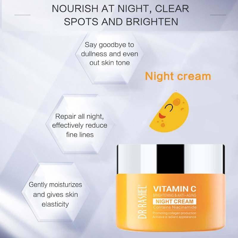 Dr Rashel Vitamin C Brightening &Anti Aging Night Cream.