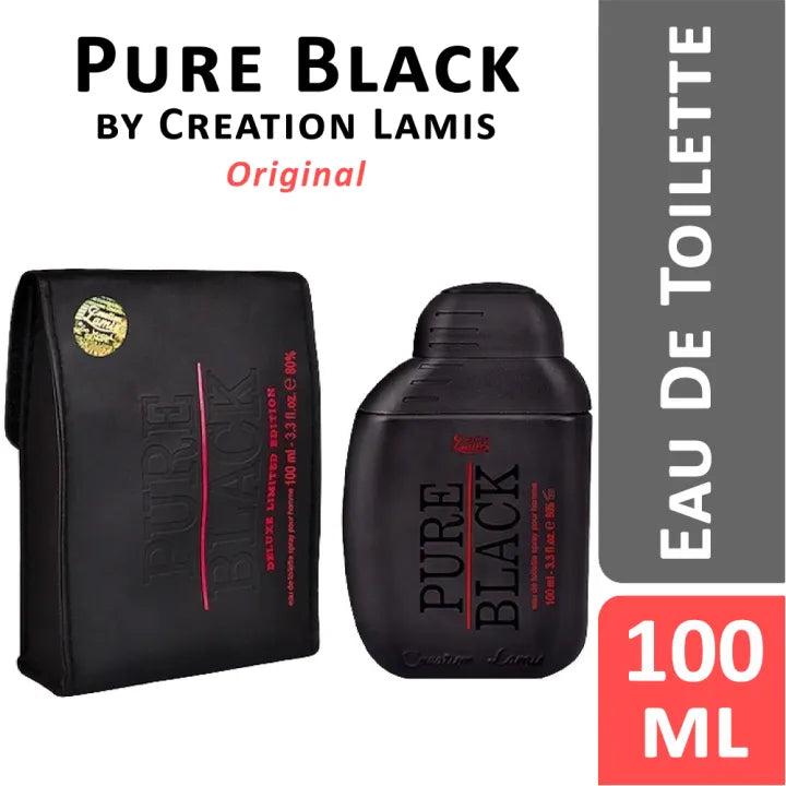 Creation Lamis Pure Black Perfume for Men 100ML.