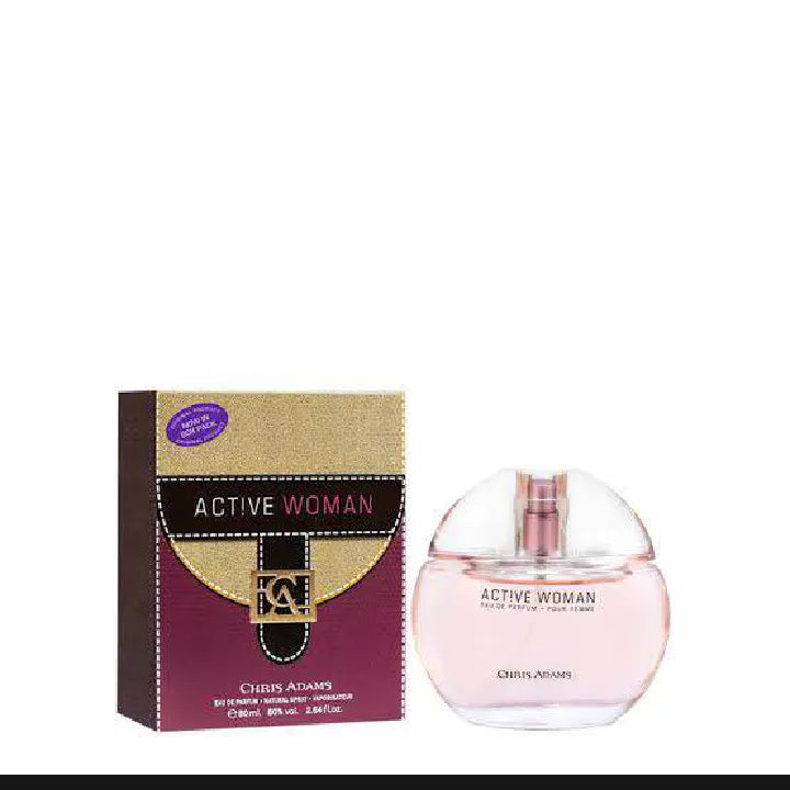 Active Women Perfume By Chris Adams 80ML.